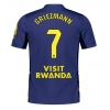 Koszulka piłkarska Atletico Madrid Antoine Griezmann #7 Strój wyjazdowy 2025-26 tanio Krótki Rękaw Koszulka piłkarska Atletico Madrid Antoine Griezmann #7 Strój wyjazdowy 2025-26 tanio Krótki Rękaw